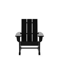 WestinTrends Modern Adirondack Outdoor Rocking Chair