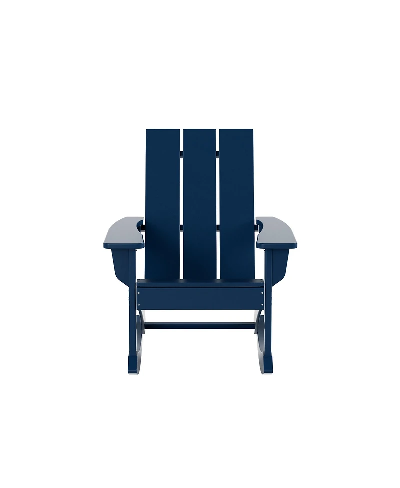WestinTrends Modern Adirondack Outdoor Rocking Chair