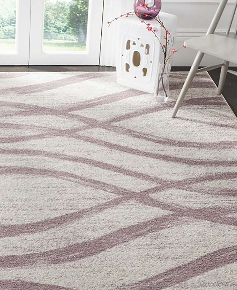 Safavieh Adirondack 125 Cream and Purple 9' x 12' Area Rug
