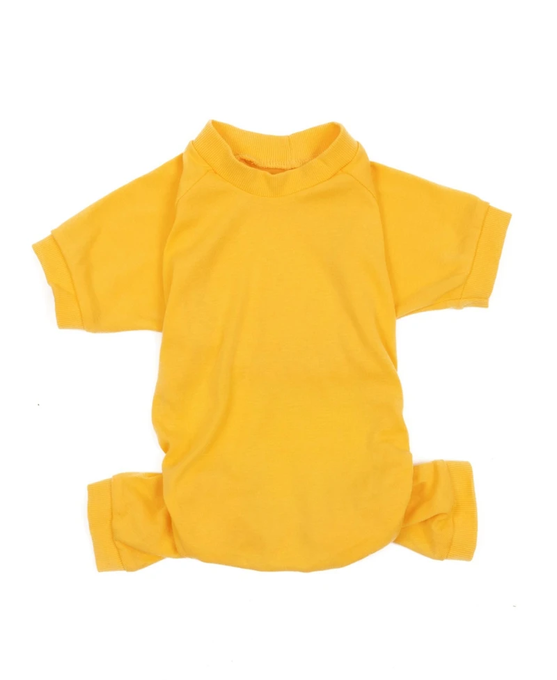 Leveret Dog Cotton Pajama Solid Navy