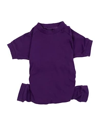 Leveret Dog Cotton Pajama Solid Dark Purple