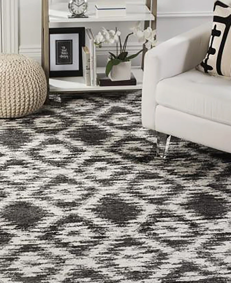 Safavieh Adirondack 118 Charcoal and Ivory 9' x 12' Area Rug
