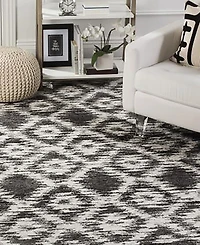 Safavieh Adirondack 118 Charcoal and Ivory 9' x 12' Area Rug