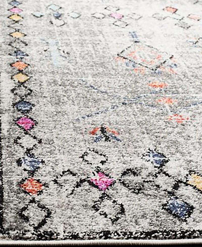 Safavieh Adirondack 210 Light Gray and Fuchsia 8' x 10' Area Rug