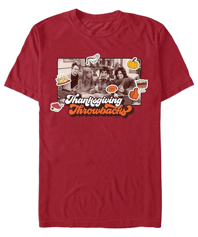 Fifth Sun Men's Friends Thanksgiving Throwback Short Sleeves T-shirt