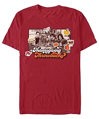 Fifth Sun Men's Friends Thanksgiving Throwback Short Sleeves T-shirt