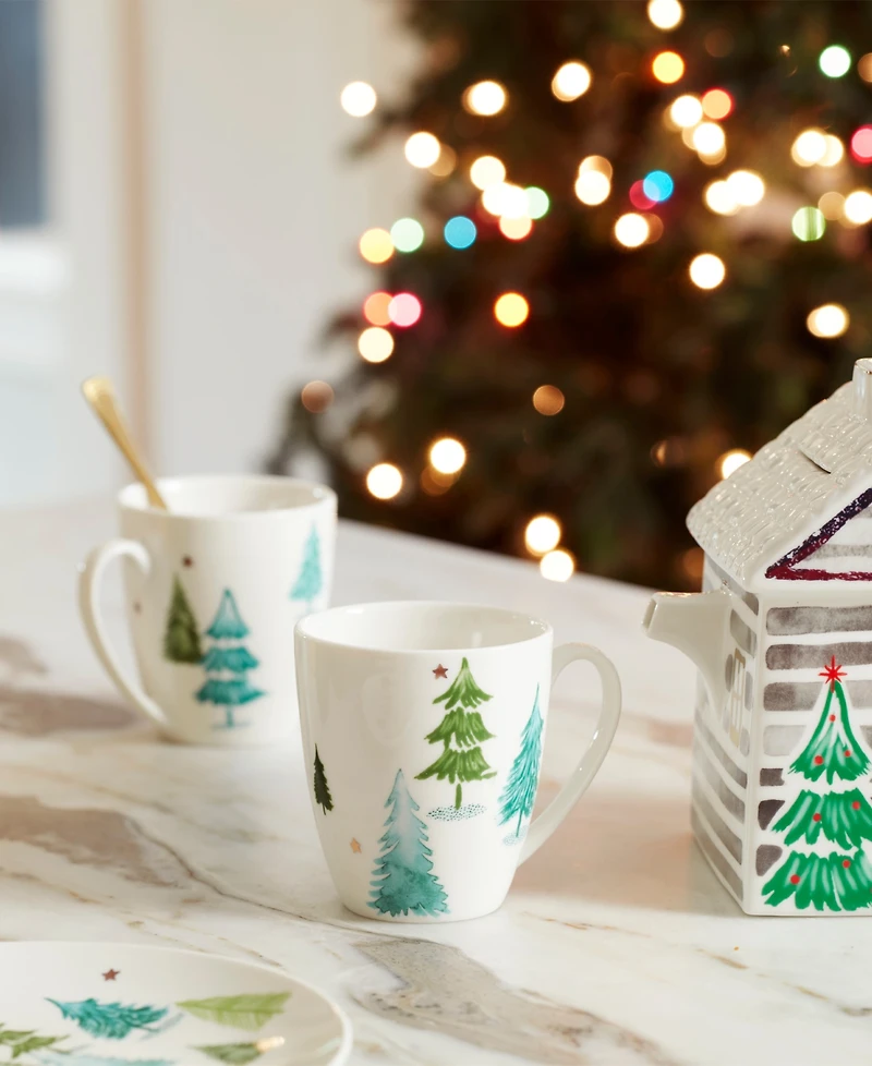 Lenox Balsam Lane Mugs, Set of 4