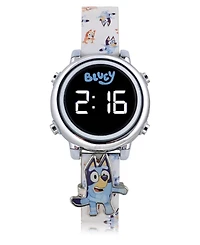 Bluey Unisex White Silicone Strap Led Touchscreen Watch