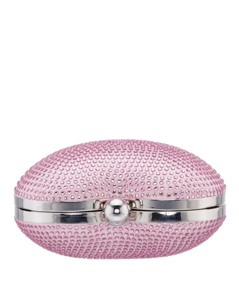 Nina Women's Crystal Heart Minaudiere Bag