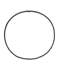 Black Diamond 20" Statement Necklace (10 ct. t.w.) in Sterling Silver