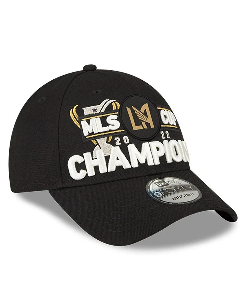 Men's New Era Black Lafc 2022 Mls Cup Champions Locker Room 9FORTY Adjustable Hat