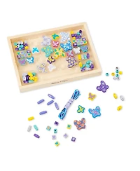 Melissa & Doug Girls' Sweet Hearts & Butterfly Friends Bead Set Bundle