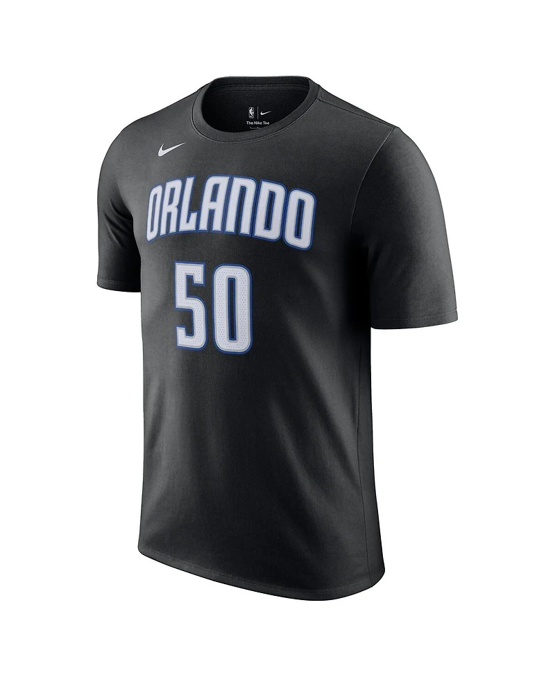 Men's Nike Cole Anthony Black Orlando Magic Icon 2022/23 Name and Number Performance T-shirt