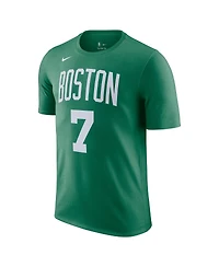 Men's Nike Jaylen Brown Kelly Green Boston Celtics Icon 2022/23 Name and Number Performance T-shirt