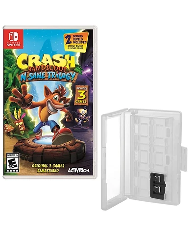 Crash Bandicoot Game with Game Caddy for Nintendo Switch
