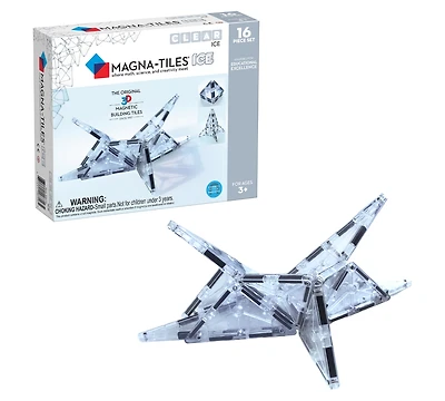 Magna-tilesa Magna-tiles Ice 16-Piece Magnetic Construction Set, Ages 3+