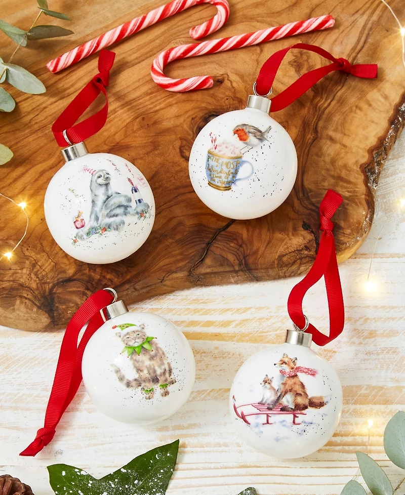Wrendale Designs Bah Humbug Bauble Cat