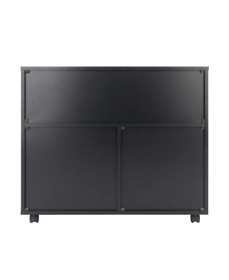 Winsome Halifax 26.3" Wood 3-Small 2-Wide Drawers Storage Cabinet