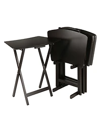 Winsome Anila 5-Piece Wood Snack Table Set