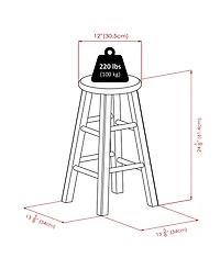 Winsome Ivy 24.2" Wood Counter Stool