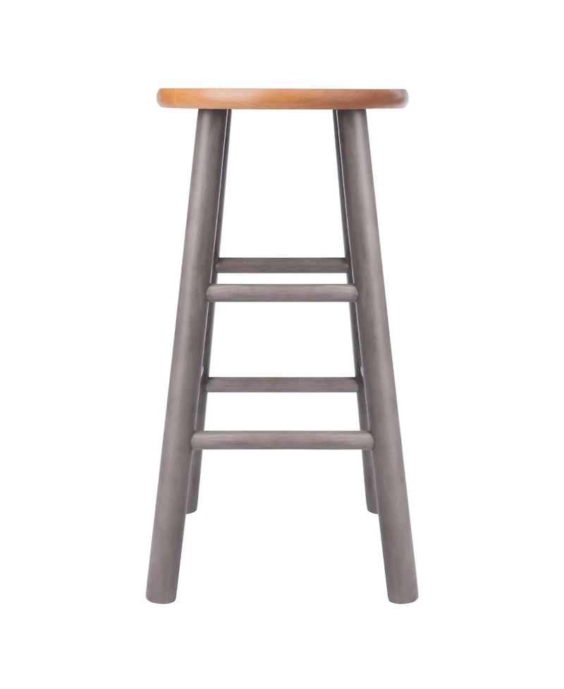 Winsome Huxton 2-Piece Wood Counter Stool Set