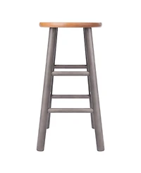 Winsome Huxton 2-Piece Wood Counter Stool Set