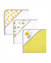 3 Stories Trading Baby Boys and Girls Hooded Towels, Pack of 3