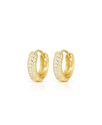 Ben Oni Chrissy Pave Huggie Hoop Earrings