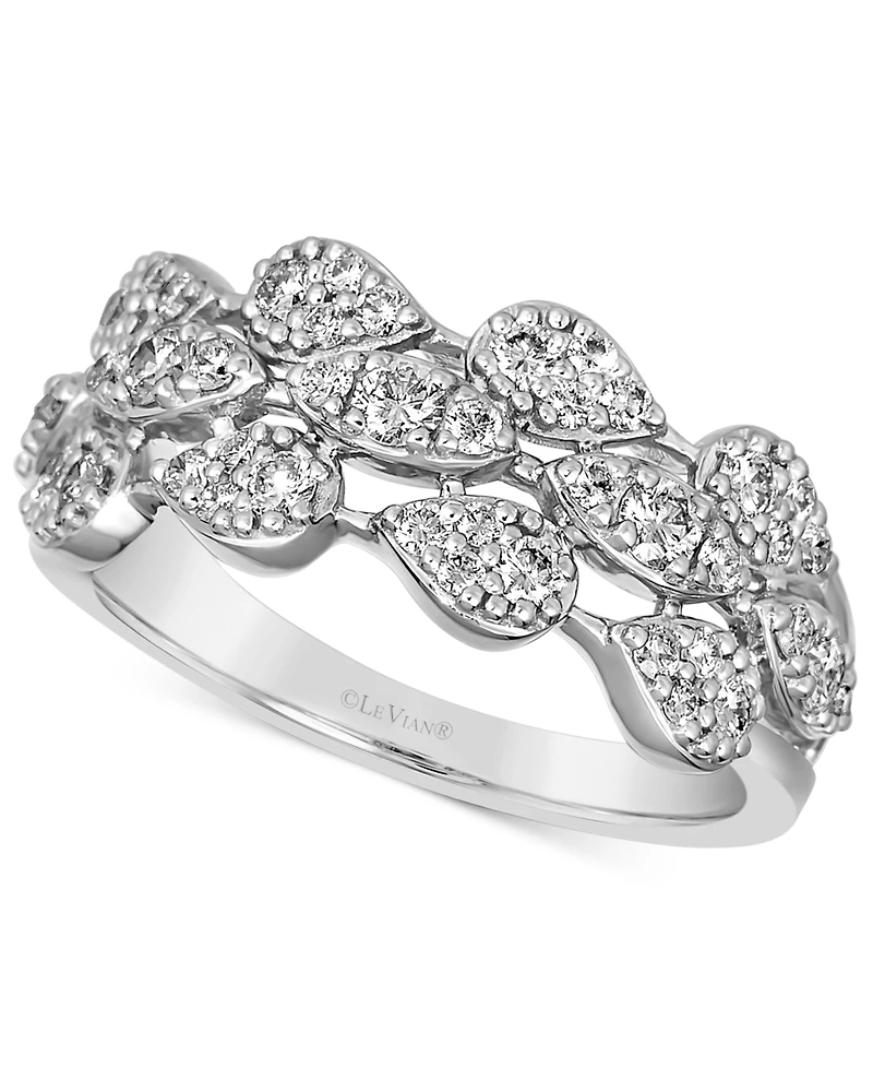Le Vian Vanilla Diamond Pear Mini Cluster Triple Row Ring (5/8 ct. t.w.) Platinum