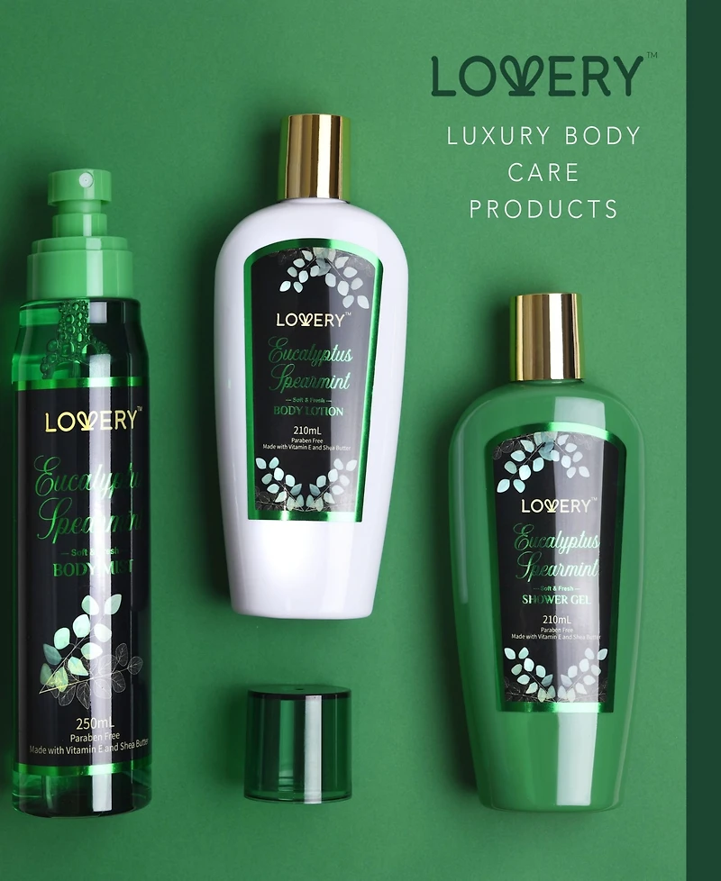 Lovery 3-Pc. Eucalyptus Spearmint Bath & Body Set