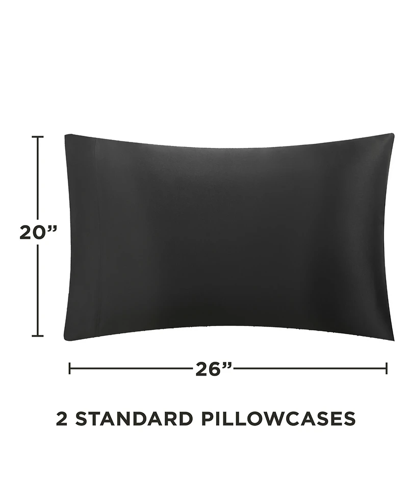 Juicy Couture Satin 2 Piece Pillow Case Set