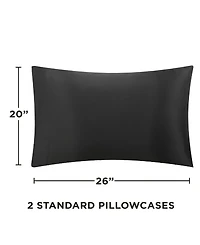 Juicy Couture Satin 2 Piece Pillow Case Set