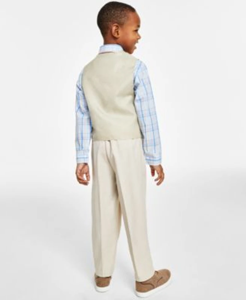 Nautica Toddler Little Boys Linen Look Vest Calvin Klein Big Boys Sharkskin Suit T Shirt Separates