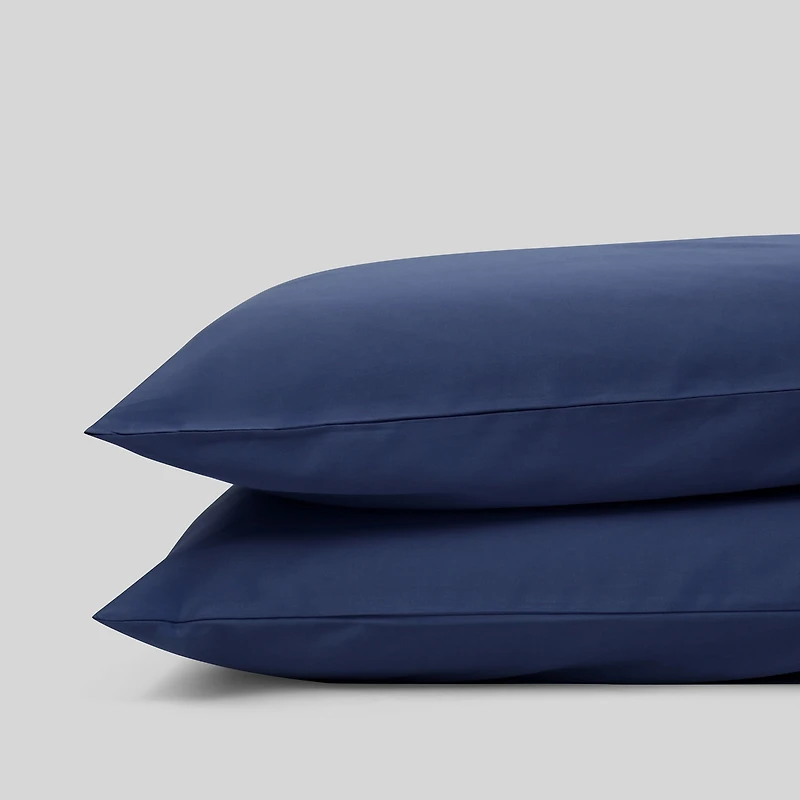 Fabdreams Organic 300 Thread Count Certified Cotton Percale Pillowcase Set of 2