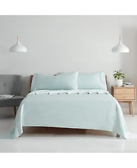 Aston and Arden Eucalyptus Tencel California King Sheet Set, 1 Flat Sheet, Fitted 2 Pillowcases, Ultra Soft Fabric, Breathable Cooling, E