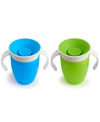Munchkin Toddler Miracle 360 Trainer and Sippy Cup Set, 7 and 10 oz, 3 Pack