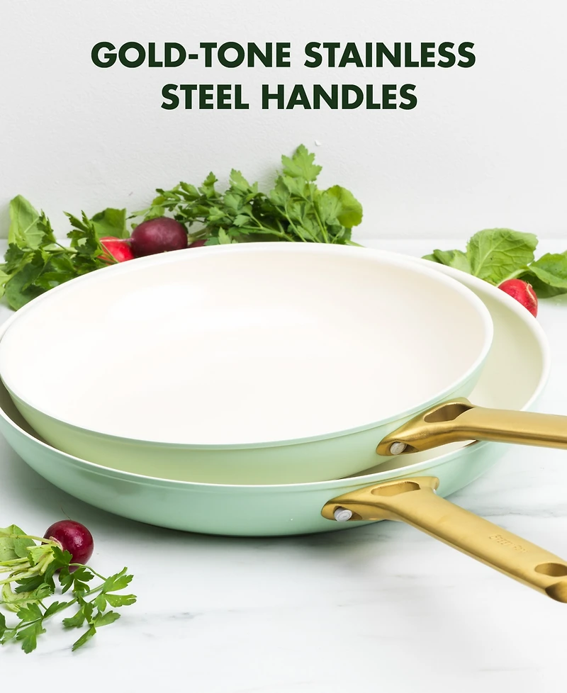 GreenPan Reserve Padova Ceramic 10" & 12" Nonstick Frypans, Set of 2