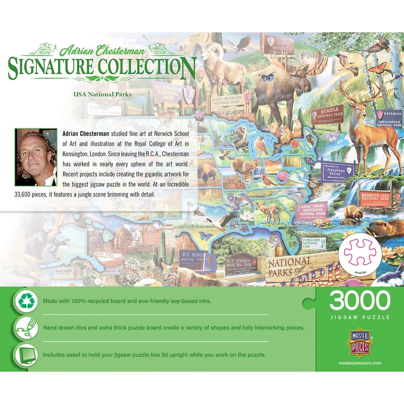 Signature Collection - Usa National Parks 3000 Piece Jigsaw Puzzle - Flawed