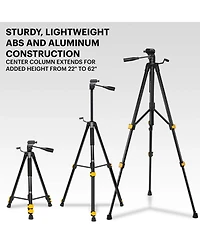Kodak PhotoGear 62" Lightweight Tripod Compact Aluminum Tripod 22"-62"