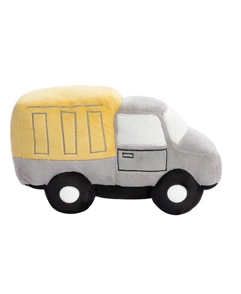 Bedtime Originals Construction Zone Plush Dump Truck Stuffed Toy - Gray/Yellow