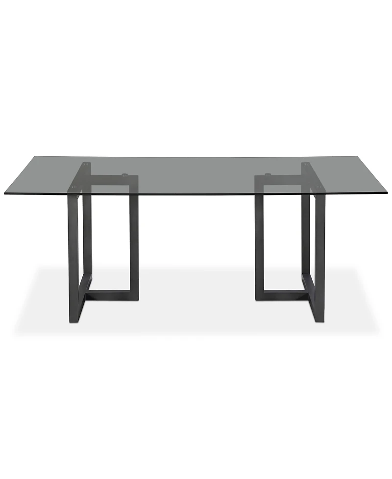 Emila Rectangular Glass Dining Table, Created for Macy's