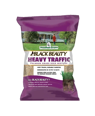Jonathan Green Black Beauty Heavy Traffic Grass Seed, 25 Lb