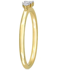 Diamond 3-Stone Engagement Ring (1/6 ct. t.w.) 14k Gold