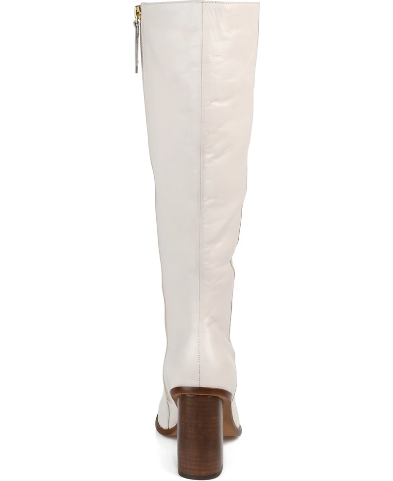 Journee Signature Women's Tamori Stacked Heel Knee High Boots