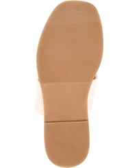 Journee Signature Women's Kanndice Twisted Slip-On Sandals