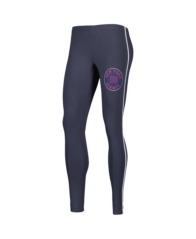 Women's Concepts Sport White, Charcoal New York Giants Sonata T-shirt and Leggings Sleep Set