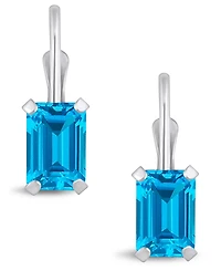 Macy's Gemstone Leverback Earrings 10K Gold
