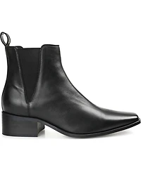Journee Signature Women's Brooklee Block Heel Snip Toe Ankle Booties