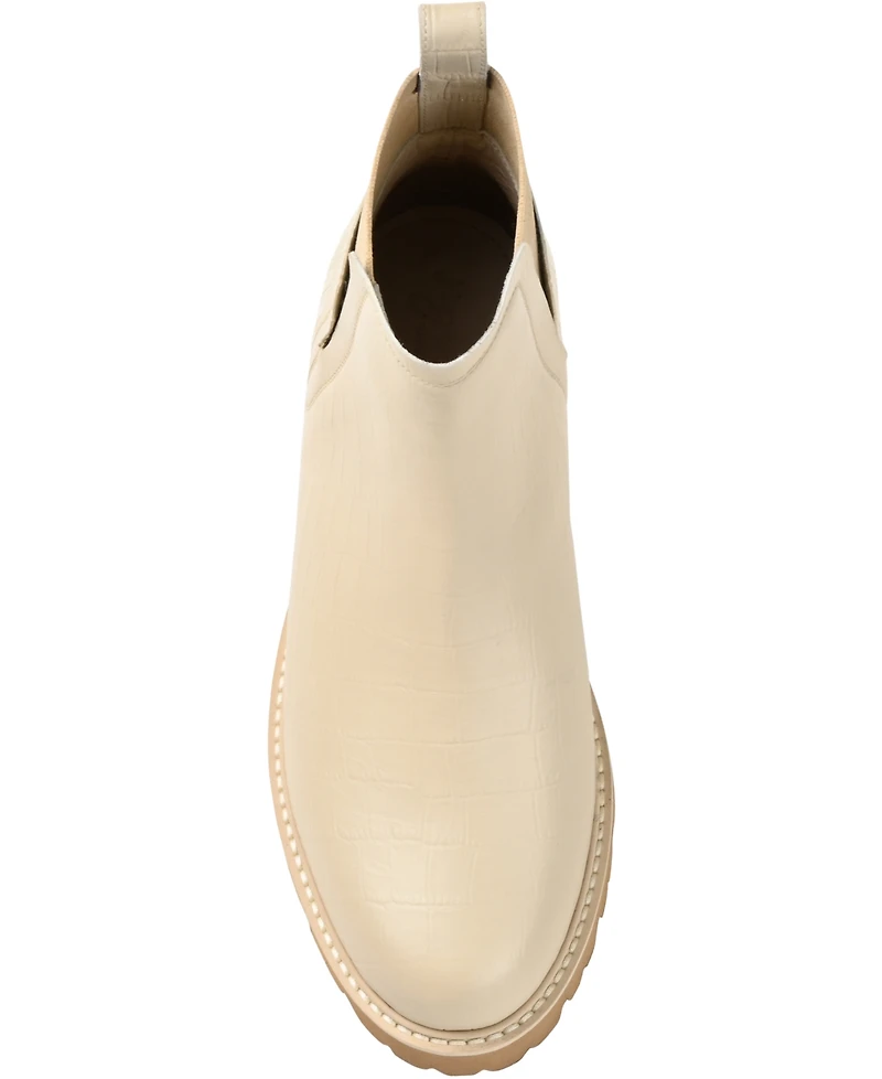 Journee Signature Women's Bristol Lug Sole Ankle Booties