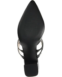 Journee Signature Women's Kaitlynn Block Heel Slip On Pumps